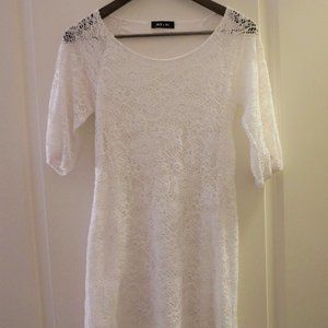White Boho Lace Dress